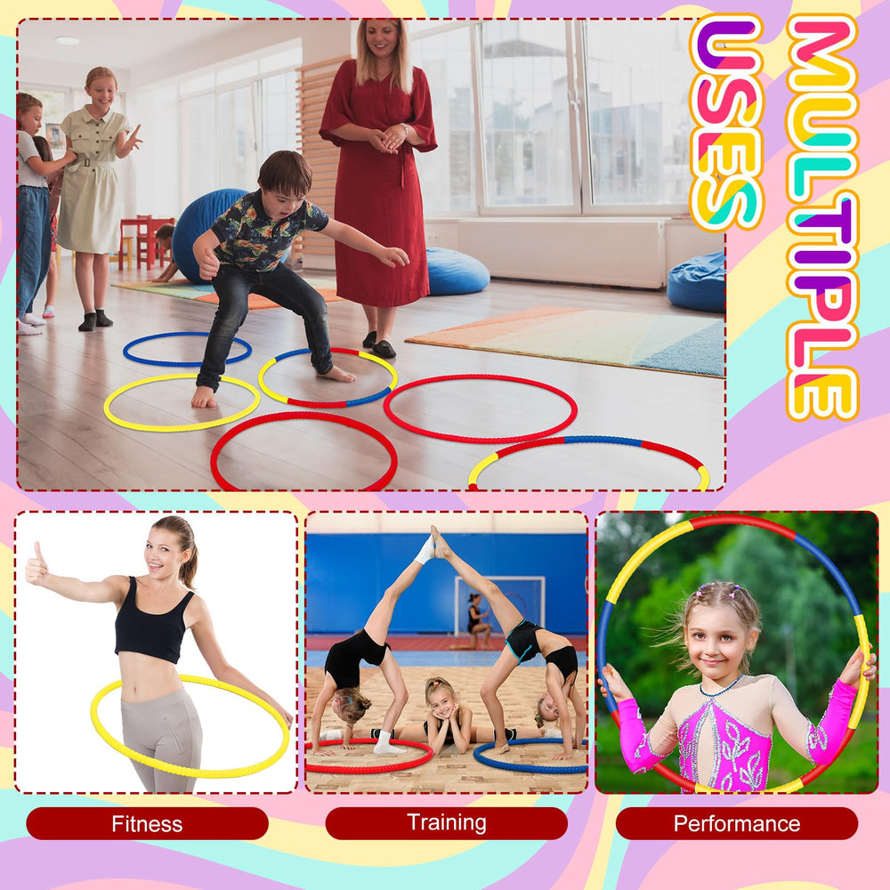 Sratte colorful hoop in red, blue, and yellow for kids activities