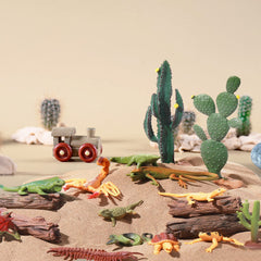 Sratte grass clusters and trees for woodland accents in a diorama