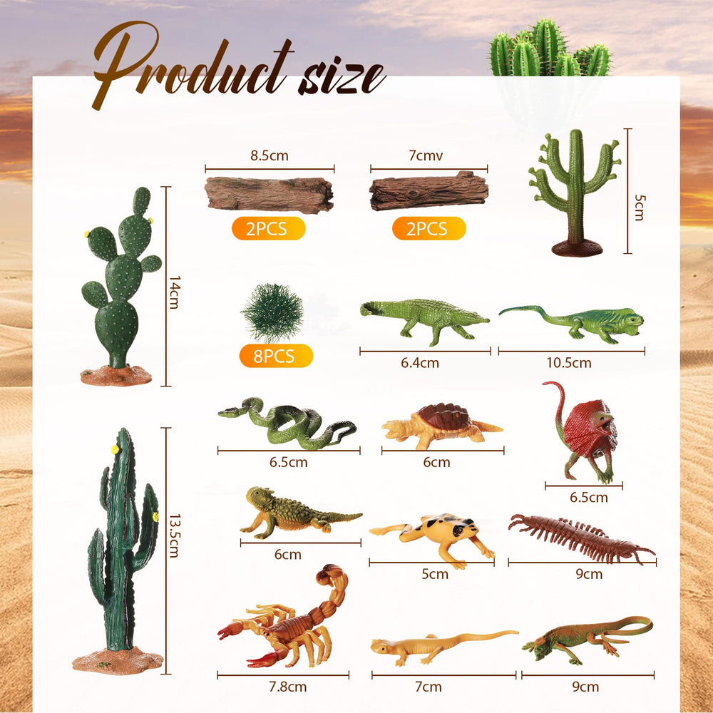 Sratte lizard figurine from the desert diorama kit in close-up