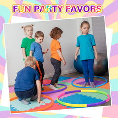 Sratte dog agility setup for pet training with color blocks