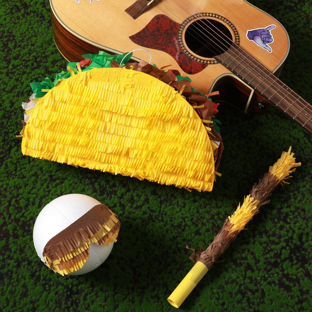 Sratte taco pinata design features vibrant colors for festive decor.