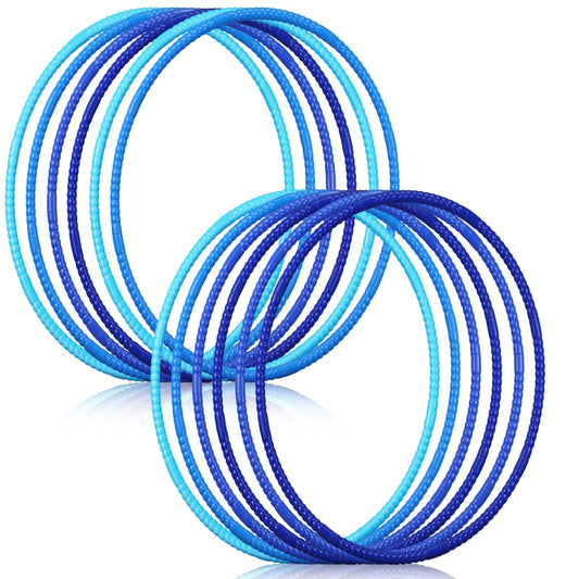 Sratte blue-series twelve-pack toy hoops for versatile kid play.