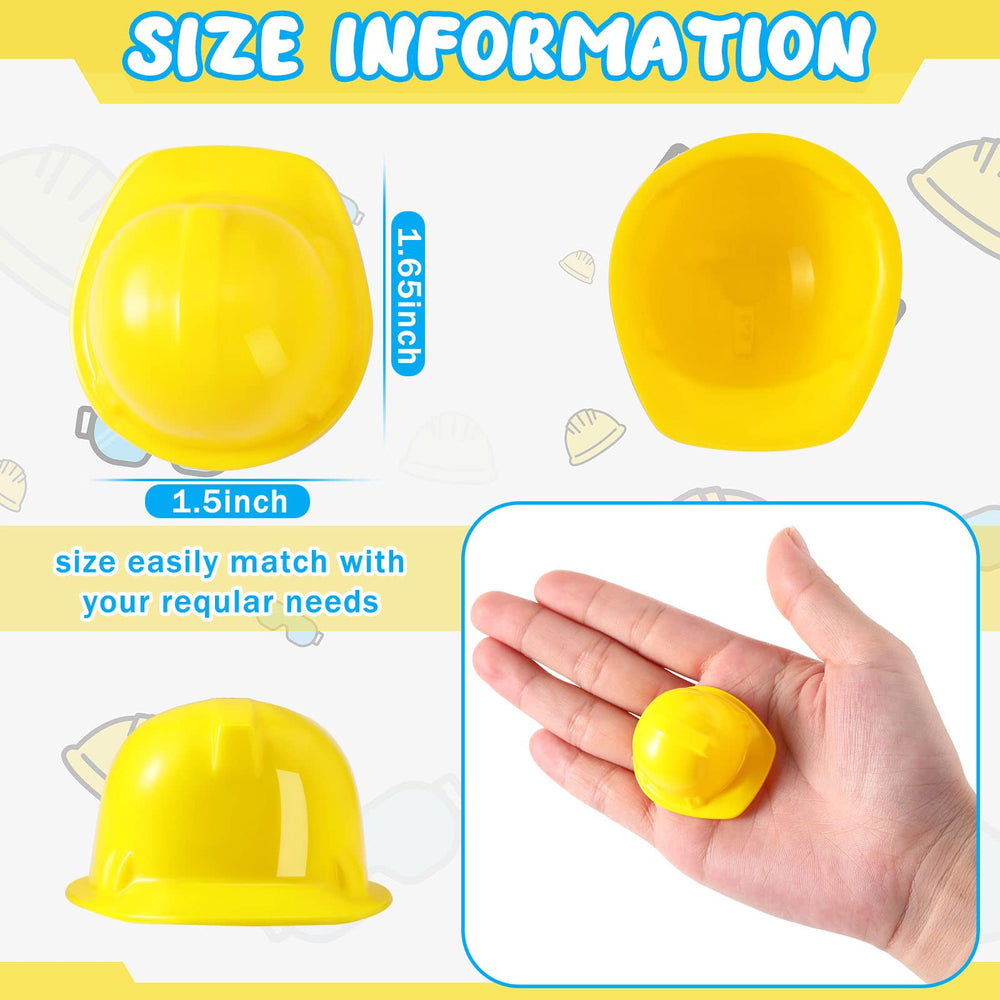 Sratte yellow mini hats brighten cakes and crafts with vivid color