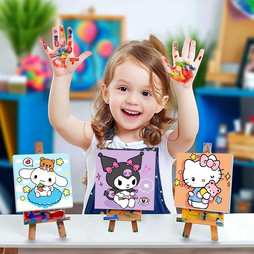 Sretoul 8x8 inch canvas is compact for small spaces