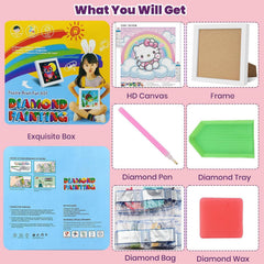 Sretoul Diamond Art Kids Tray—organized working area during crafts.