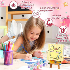 Sretoul diverse brush set enables detailed, smooth strokes.