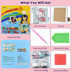 Wooden frame included with Sretoul diamond art kit