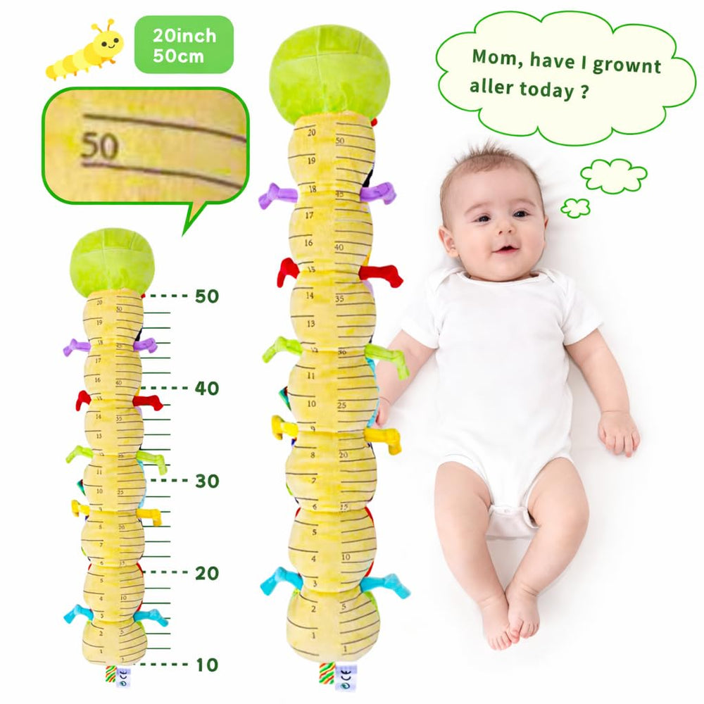 SRICH caterpillar toy belly chart helps you track growth during playtime