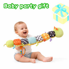 SRICH caterpillar toy safety mirror included to spark visual tracking and self-awareness