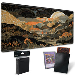 SROJDHFJB TCG playmat 24x14 inches with a smooth surface for precise moves.