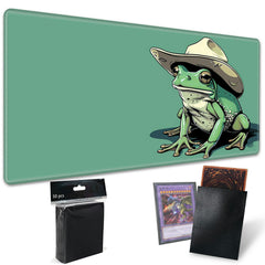 SROJDHFJB TCG playmat 24x14 inches with smooth surface for organized gameplay.