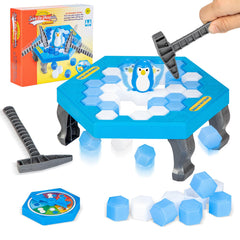 SS Save Penguin on Ice Game box art for family play