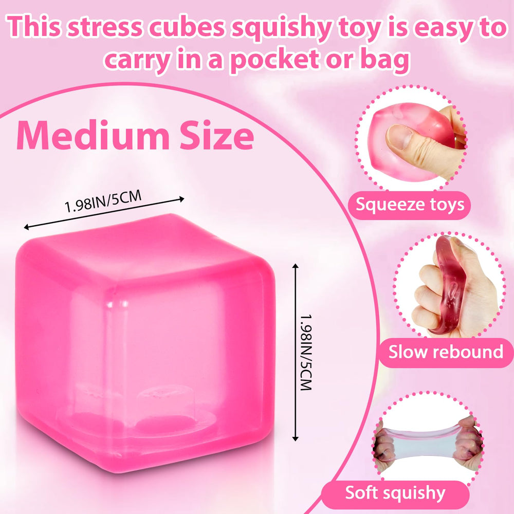 Ssqauvig close-up ice cube texture highlights soft surface for tactile play