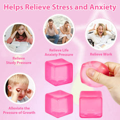 Ssqauvig handheld ice-cube stress ball fits easily in the palm