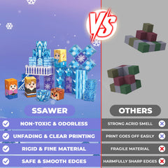 Durable SSAWER ABS plastic magnetic blocks for long-lasting fun