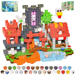 SSAWER Magnetic Blocks 150pcs light-up for creative building and play