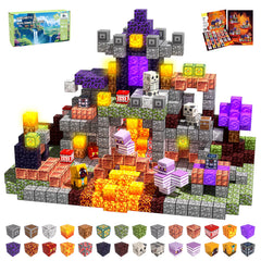 SSAWER Magnetic Blocks collection features colorful pieces for creative, screen-free play.
