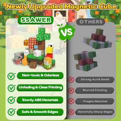 SSAWER colorful cubes designed for open-ended, STEM-focused play