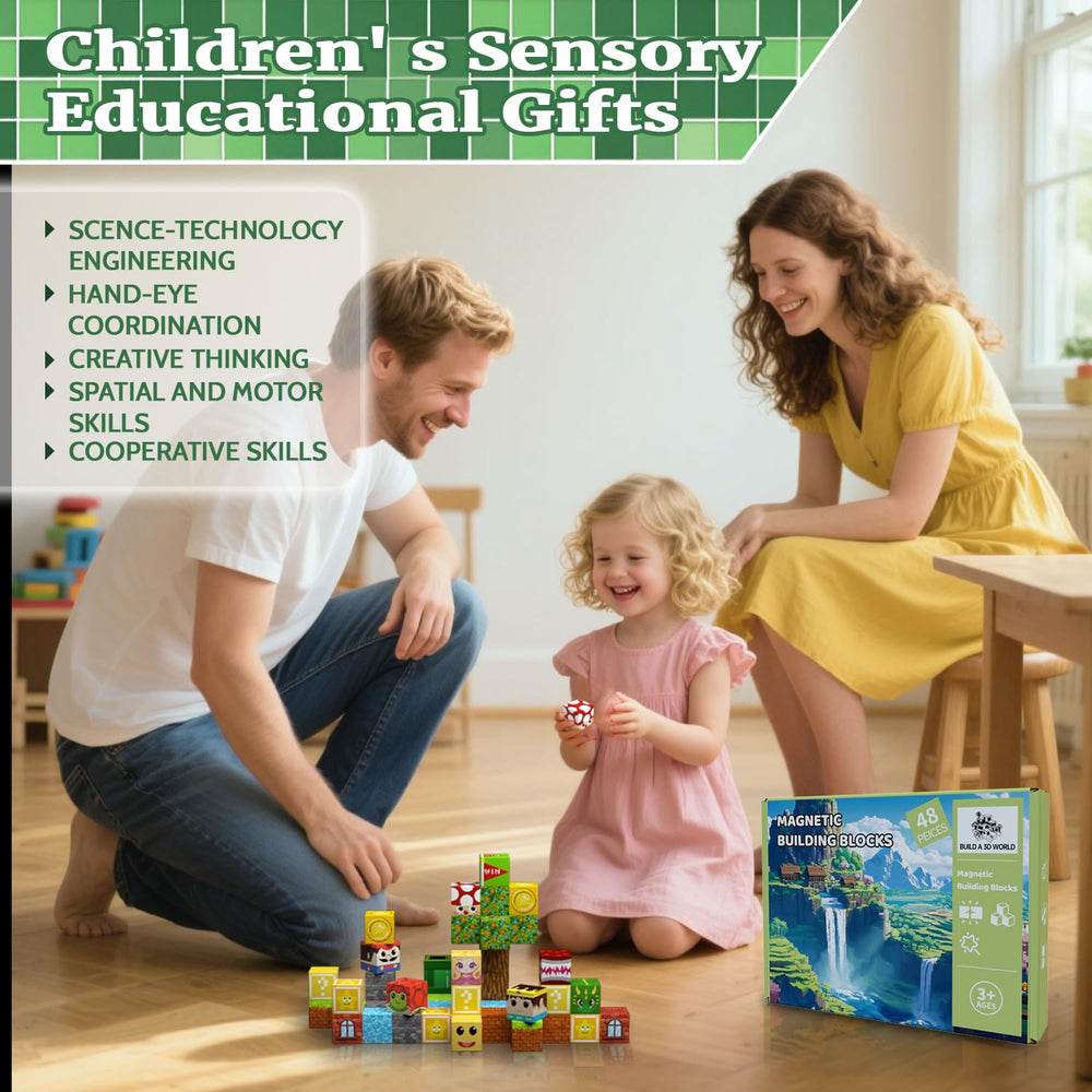 SSAWER Magnetic Blocks forest open-ended builds boost spatial awareness