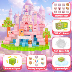 SSAWER magnetic blocks and storybook provide guided patterns and creative exploration.
