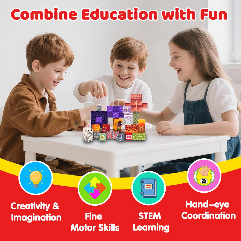 SSAWER premium educational toy bulk pack supports solo or group play.