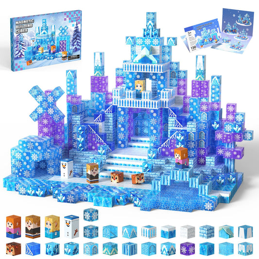 SSAWER Snow Castle blocks close-up showing colorful pieces for imaginative play.