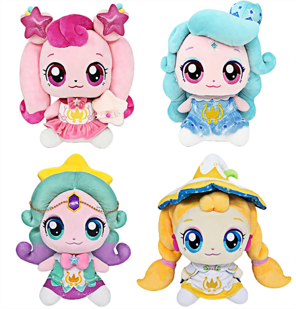 SSmall Shimmerping plush detail, highlighting bright, gentle styling for soothing bedtime companions.