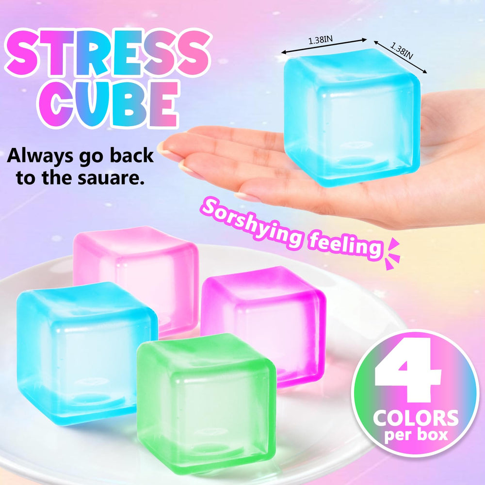 Ssqauvig purple ice cube stress ball aids concentration and relaxation