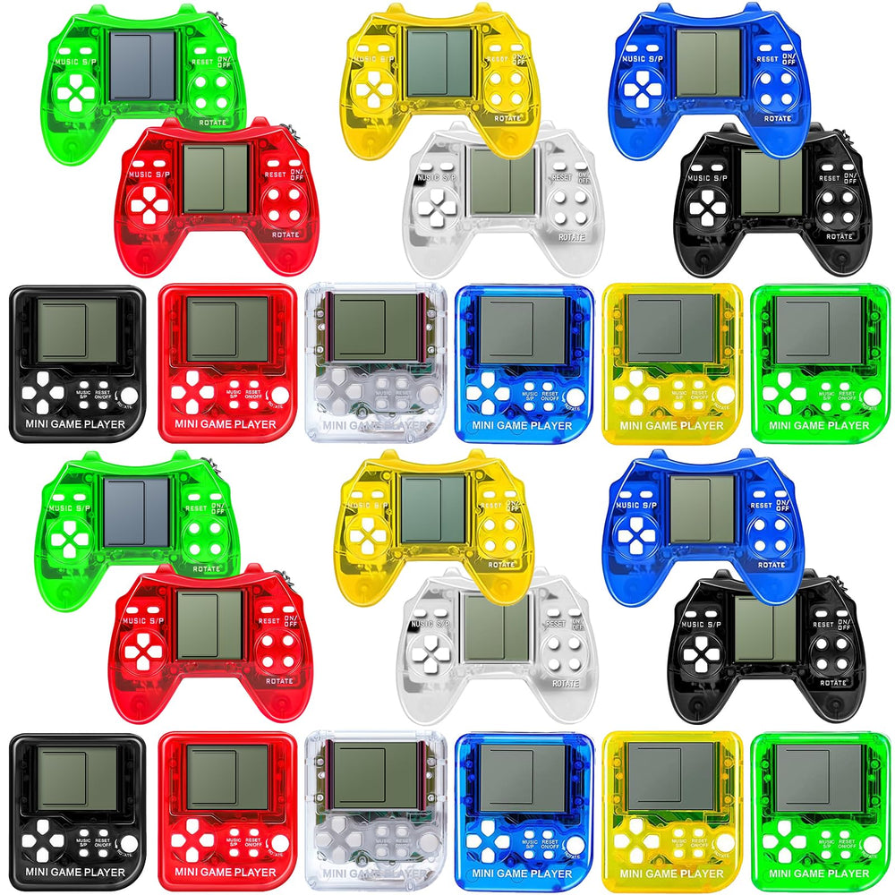 SSRMX arcade video game keychain, durable and portable, perfect party favors.
