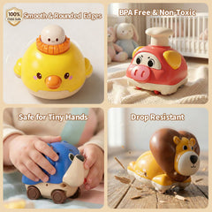STACTCUTE Easter dog car invites steady pushes and mobile fun.