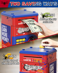STACTCUTE piggy bank crafted from eco-friendly ABS plastic for durability.
