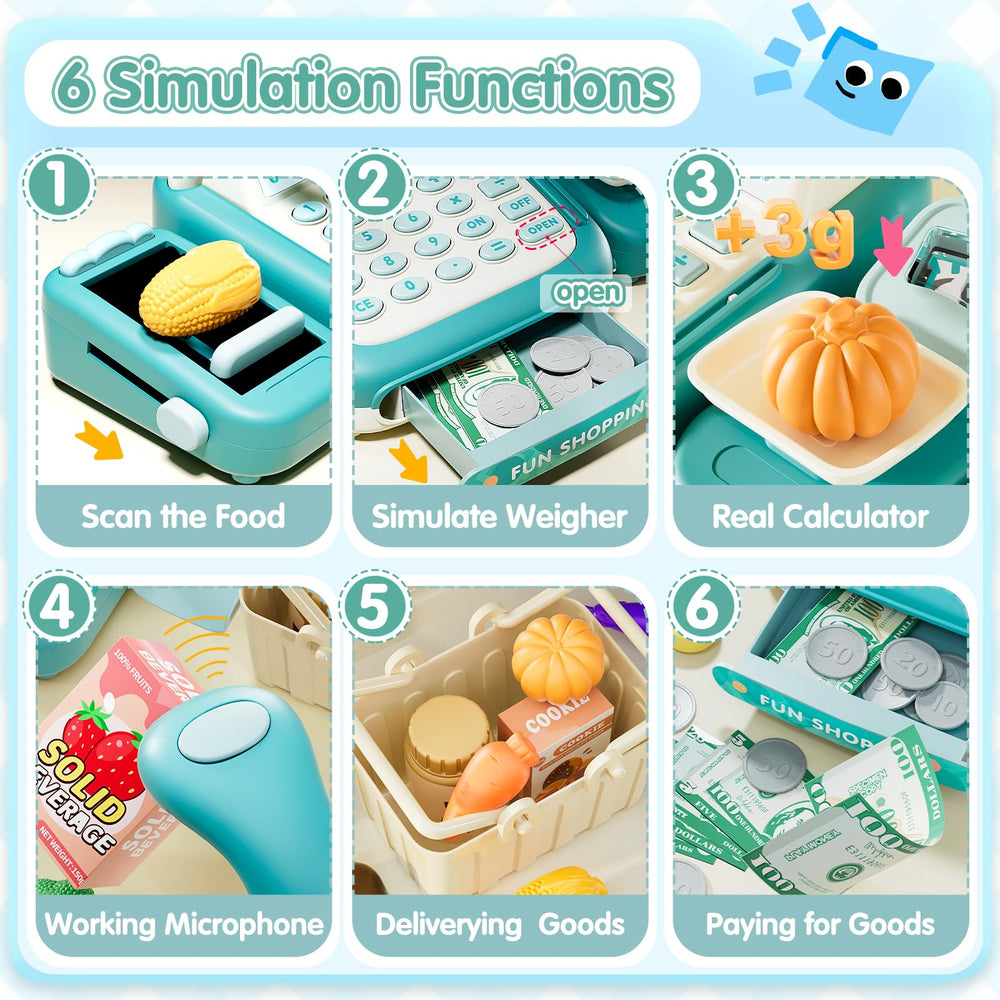 STACTCUTE weighing scale supports pretend pricing and precise measurements.