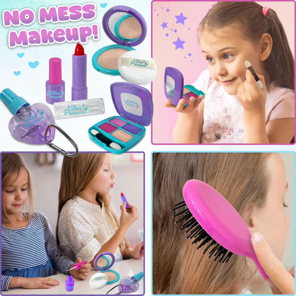 Star Princess sunglasses and hairbrush set stylish accessories for pretend outings.
