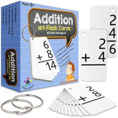 Star Right Addition Flash Cards front view for quick 0β12 practice