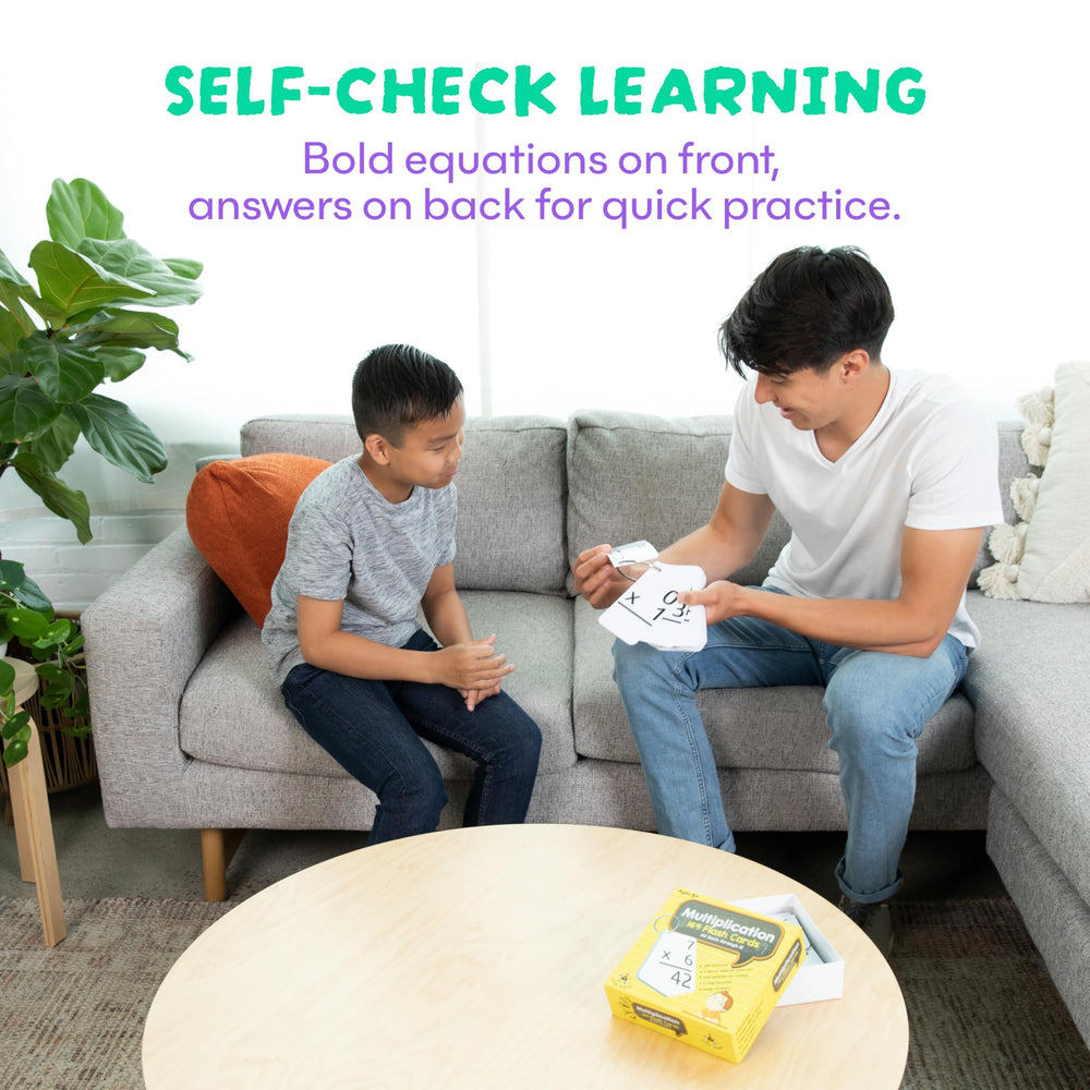 Star Right flash cards back shows answers for self-check