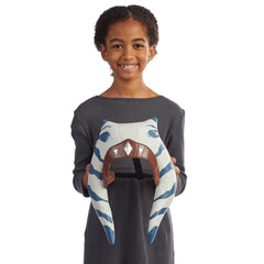 Star Wars Ahsoka Tano mask adjustable strap closeup for a secure fit
