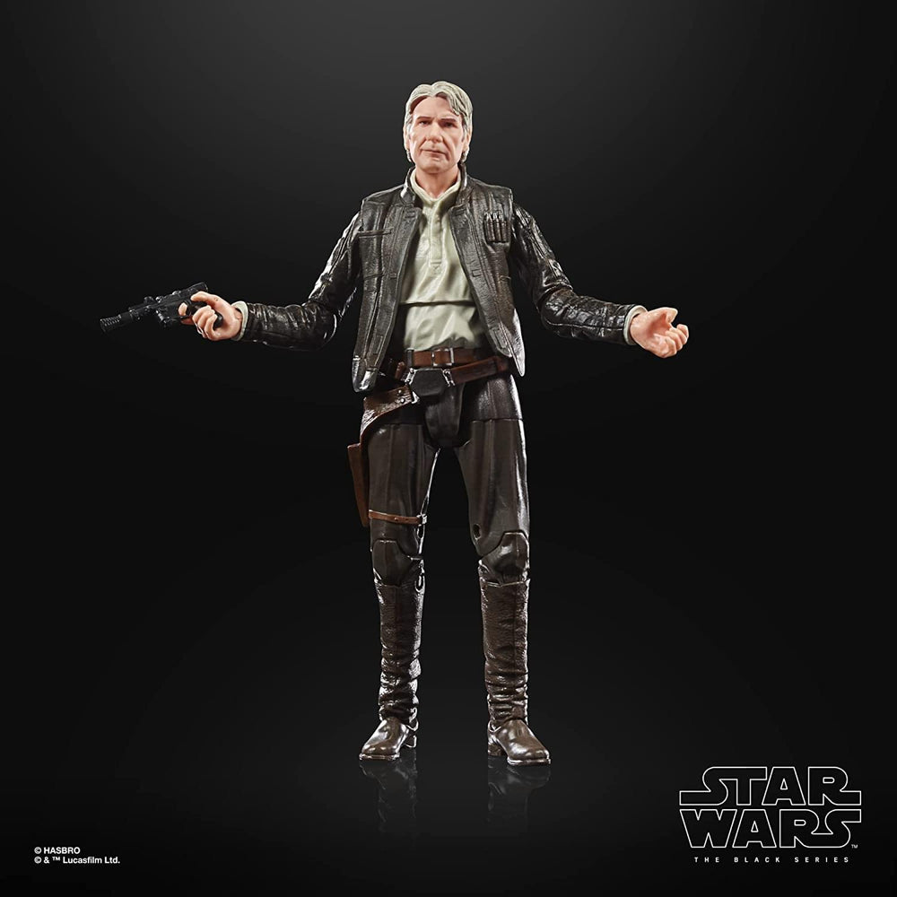Star Wars Han Solo archive figure in dynamic pose ready for shelf display.