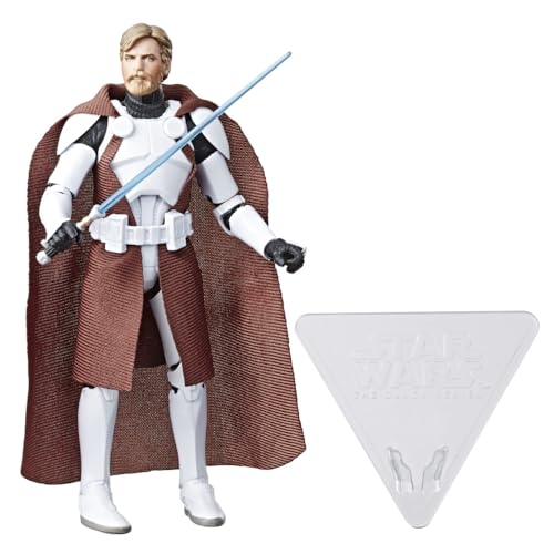 STAR WARS Black Series Clone Commander Obi-Wan 6in articulation points for dynamic poses.