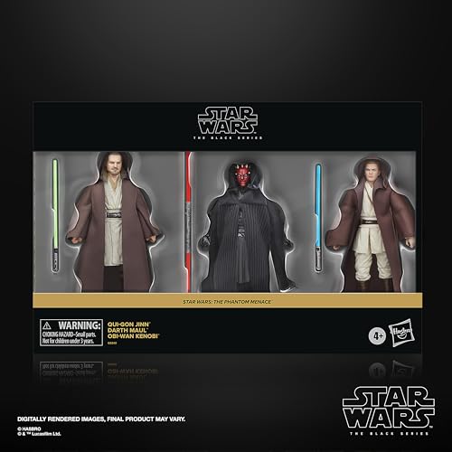 Star Wars The Black Series Darth Maul figure, ready for dynamic posing.