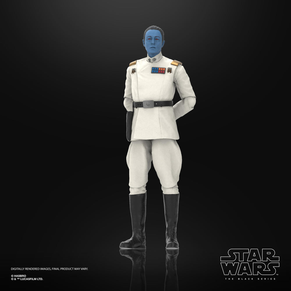STAR WARS The Black Series Grand Admiral Thrawn articulation pose for dynamic display