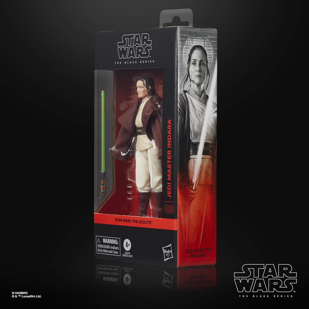 STAR WARS The Black Series Indara on a diorama-ready shelf