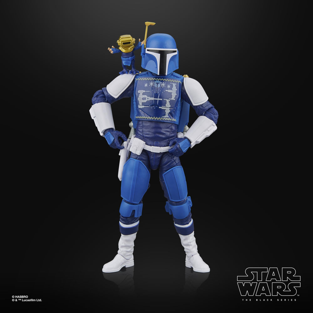 STAR WARS Mandalorian Scout Holiday Edition accessories set offers versatile display options.