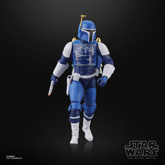 STAR WARS Mandalorian Scout Holiday Edition packaging enhances shelf presence.