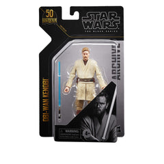 STAR WARS Obi-Wan Kenobi archive figure with detachable Lightsaber accessory.