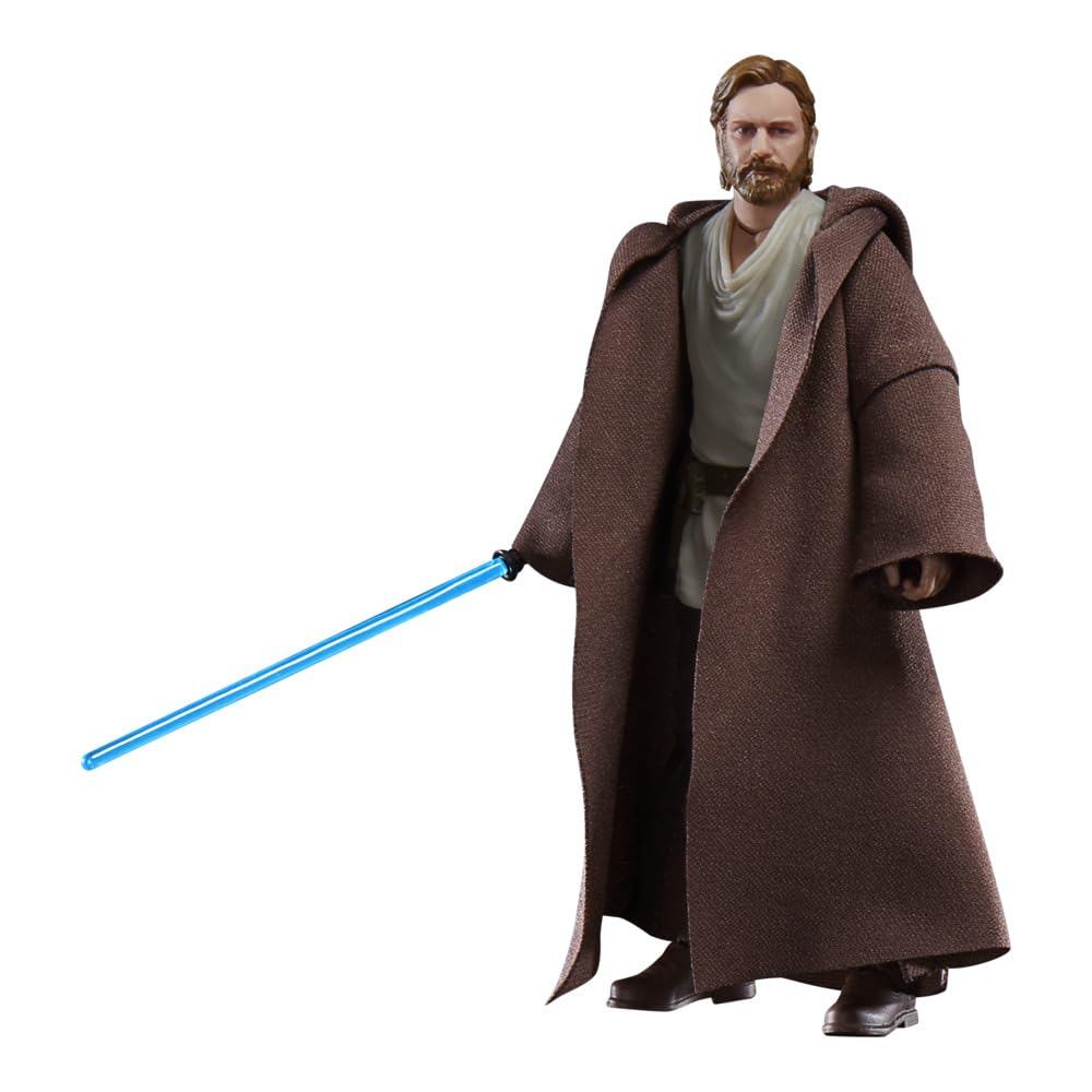STAR WARS Black Series Obi-Wan Kenobi Wandering Jedi figure front view highlighting premium detail
