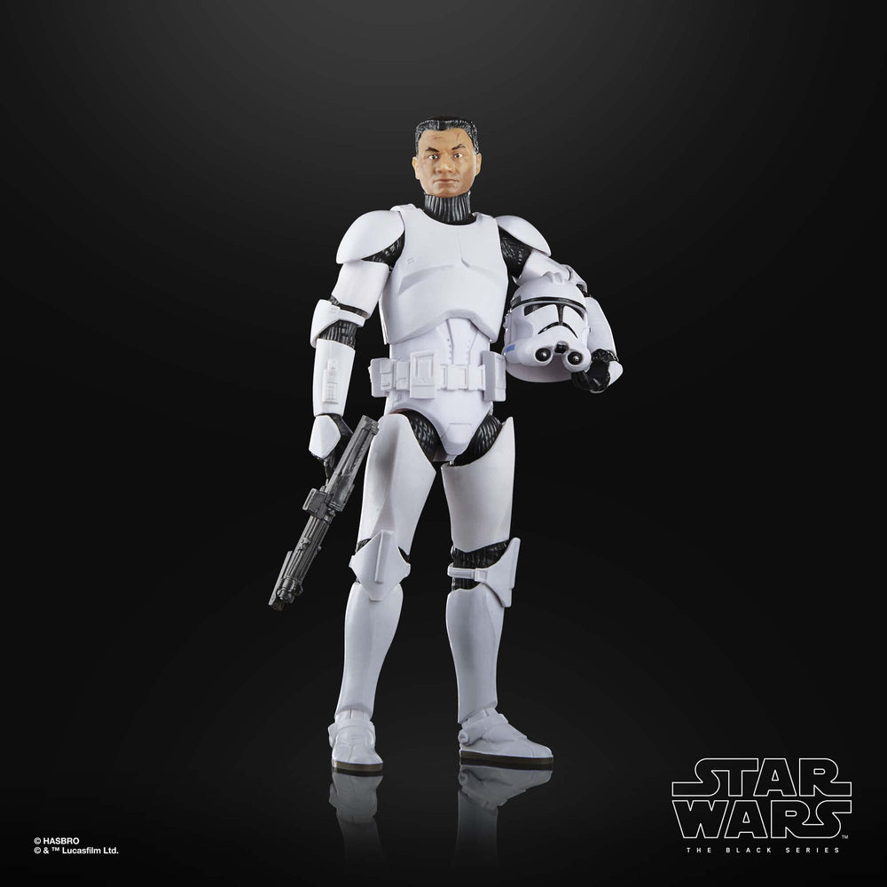 STAR WARS Black Series Phase II Clone Trooper articulated joints enable varied poses.