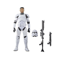 STAR WARS Black Series Phase II Clone Trooper pose for dynamic display and storytelling.