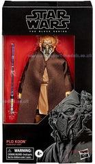 STAR WARS The Black Series Plo Koon display shot shows vibrant detailing.