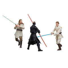 Star Wars The Black Series Qui-Gon Jinn figure, premium deco for display.