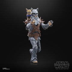 STAR WARS Black Series Wookiee Halloween Edition deco emphasizes festive vibe without overpowering the figure.